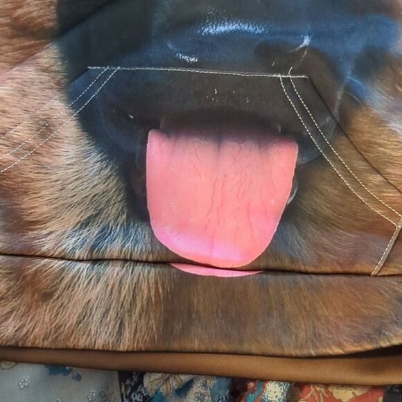 I Love Animals kids German Shepherd brown hooded sweatshirt size large nwt - Picture 4 of 5